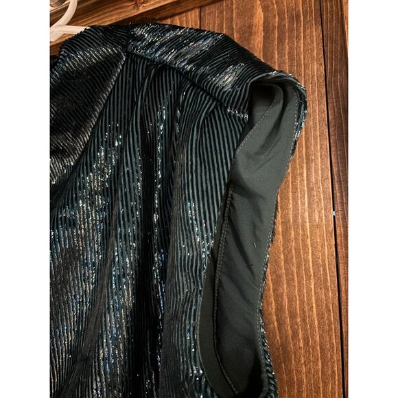 Amanda Uprichard Middleton Top Silk Velvet Shimmer Tie-back Size Large - Picture 7 of 11